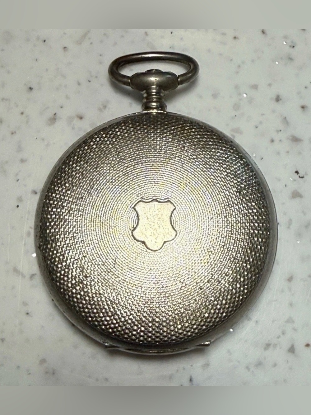 Vintage Colibri Swiss Made Hunter Style Pocket
Watch CASE Engine Turned Perlage